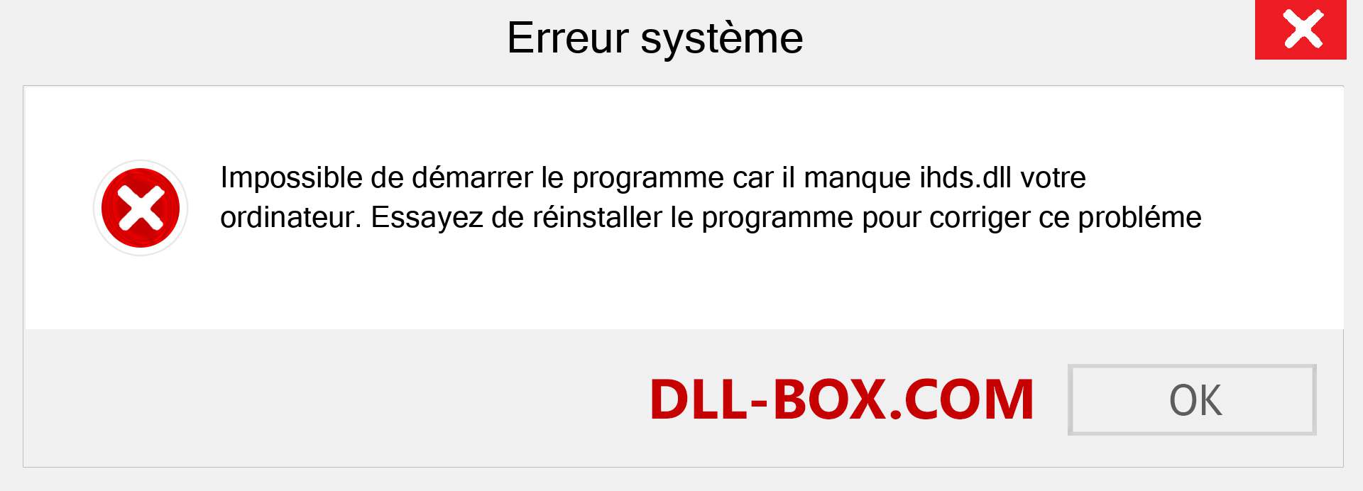 Le fichier ihds.dll est manquant ?. Télécharger pour Windows 7, 8, 10 - Correction de l'erreur manquante ihds dll sur Windows, photos, images